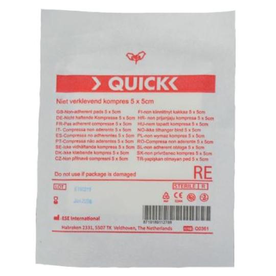 wondkompres NV 5 x 5 cm (niet verklevend)